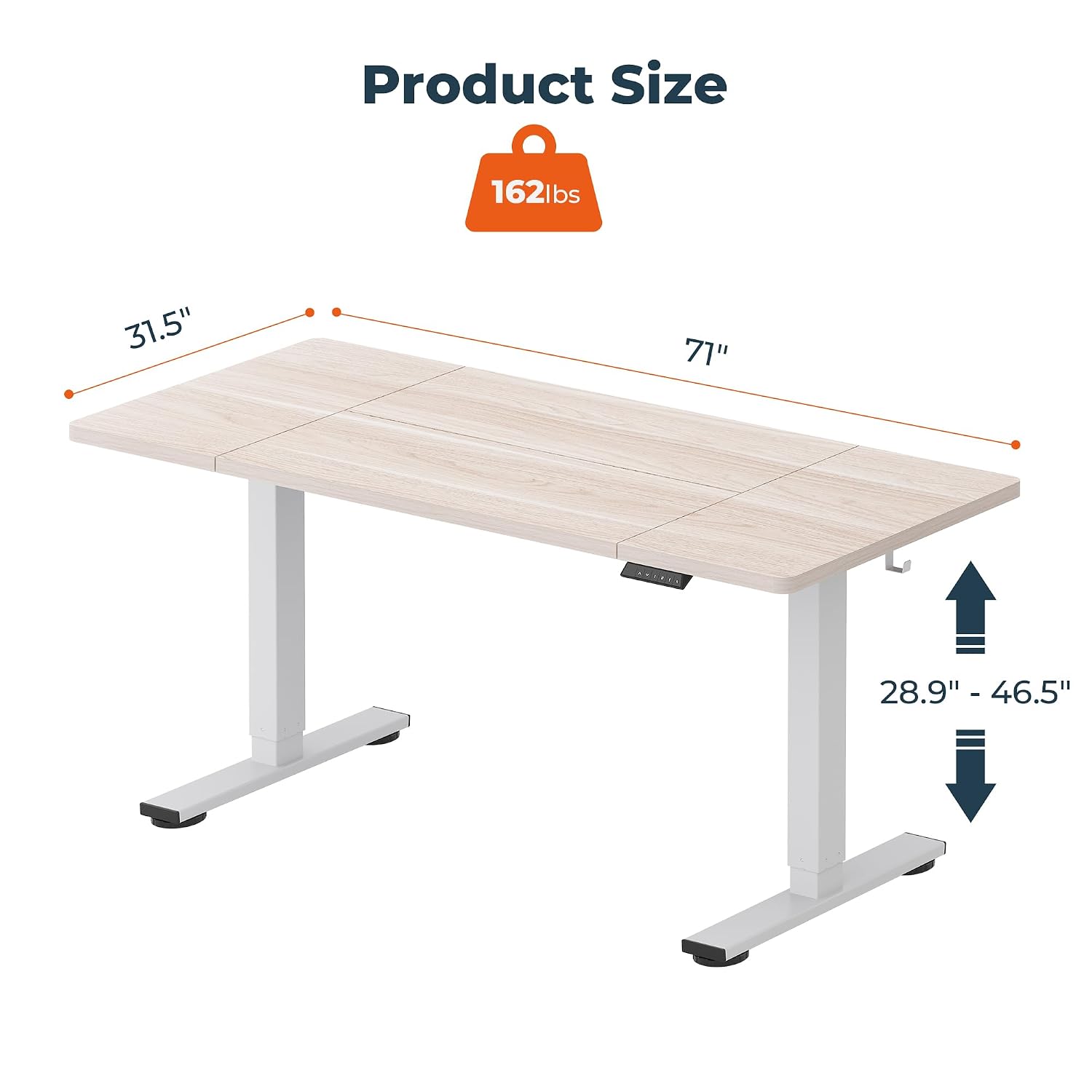White Electric Adjustable Stan - Office Furniture Custom 评论和价格