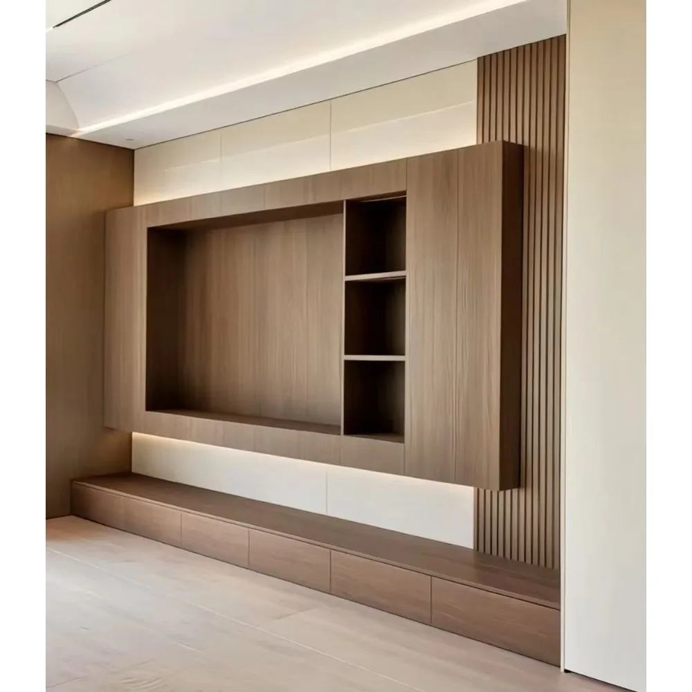 Modern Custom Wooden Low TV Ca - Office Furniture Custom 评论和价格