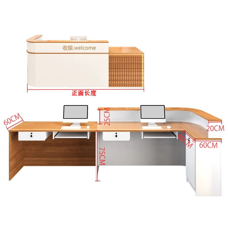 Storage Luxury Reception Desk  - Office Furniture In Usa 评论和价格
