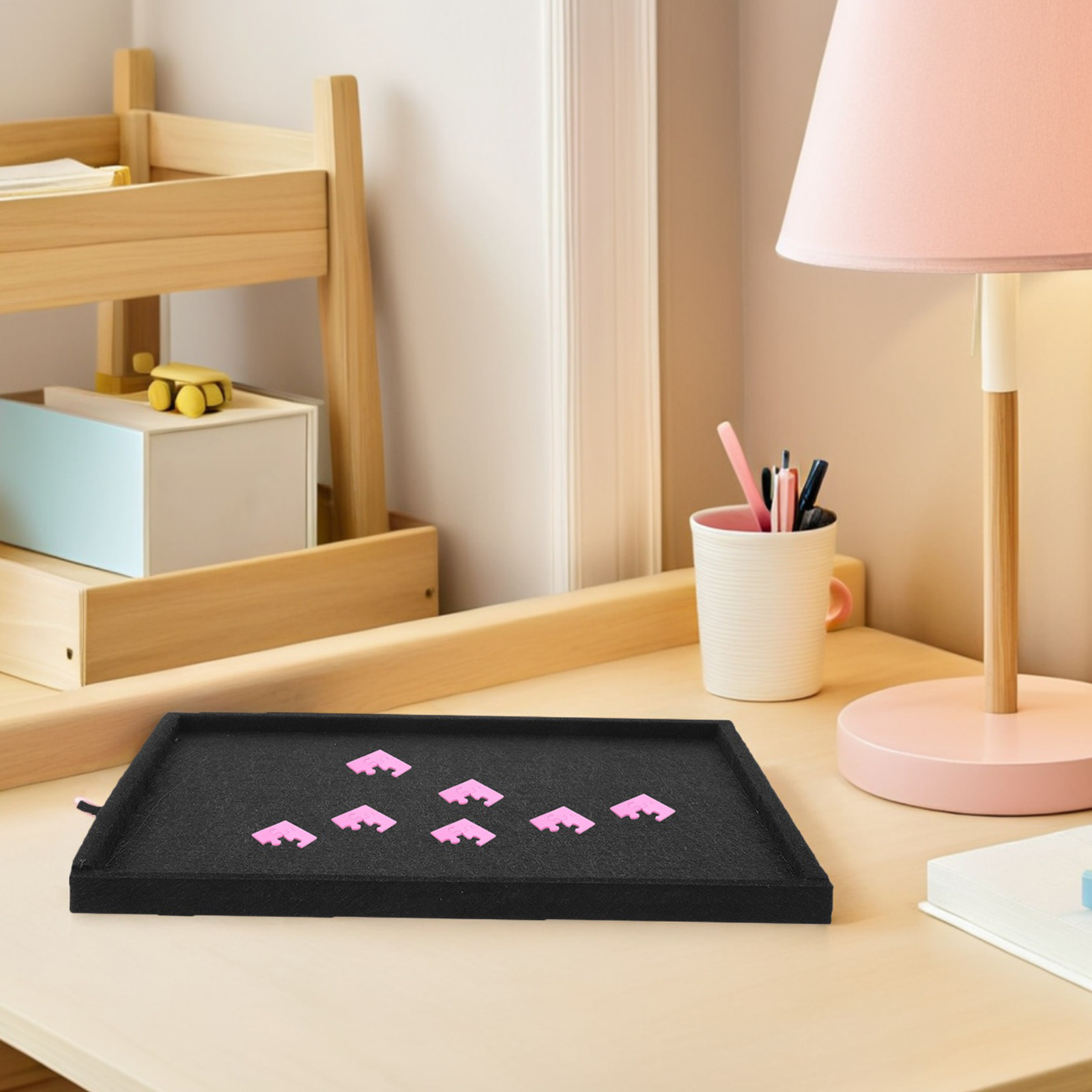 4 PCS Jigsaw Portable Puzzle S - Tray Sorter Stacking 评论和价格