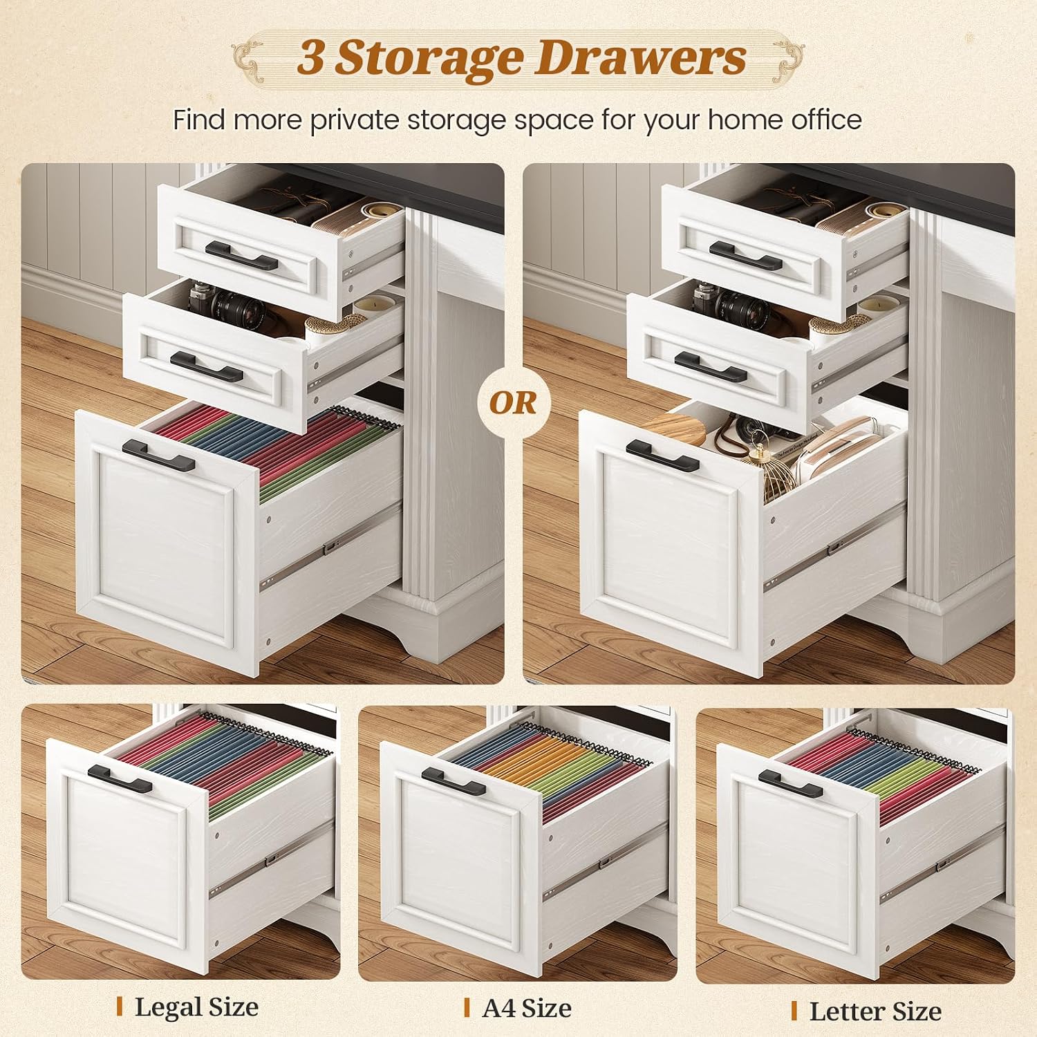 L Shaped Desk with Hutch & 3 D - Office Furniture Custom 评论和价格
