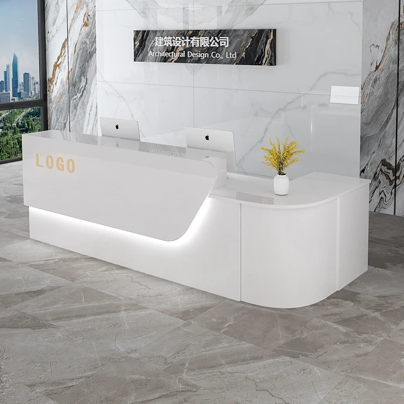 Storage Luxury Reception Desk  - Office Furniture In Usa 评论和价格