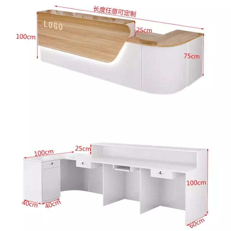 Storage Luxury Reception Desk  - Office Furniture In Usa 评论和价格
