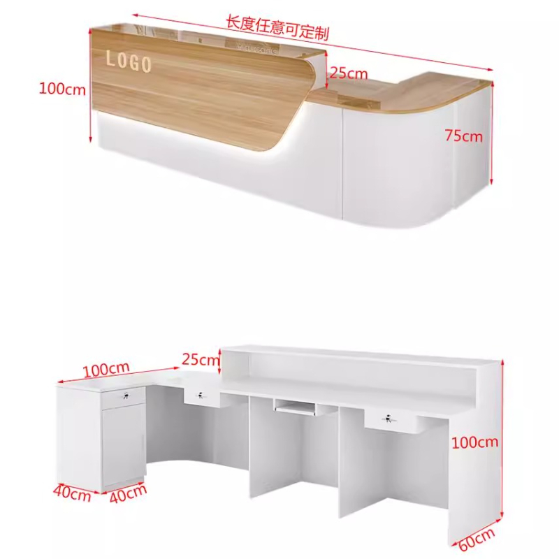 Storage Luxury Reception Desk  - Office Furniture In Usa 评论和价格