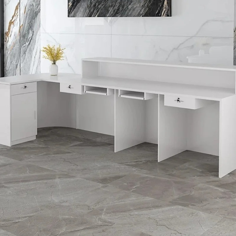 Storage Luxury Reception Desk  - Office Furniture In Usa 评论和价格