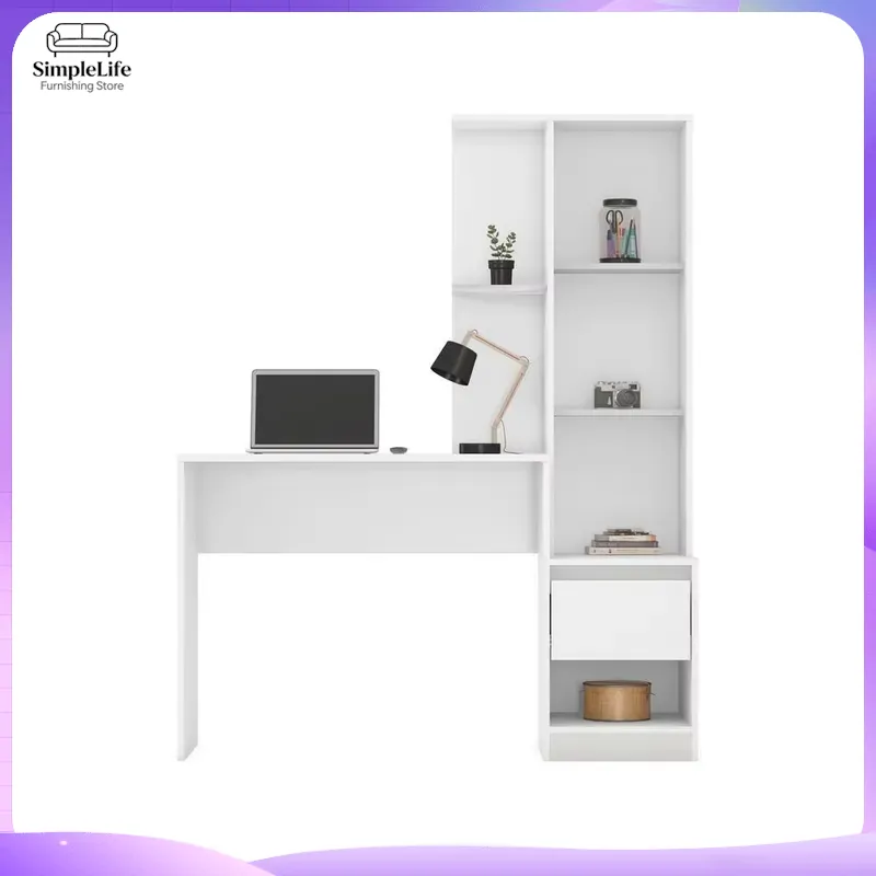 1 Drawer 1 Shelf Desk with Cab - Office Furniture For Small Spaces 评论和价格