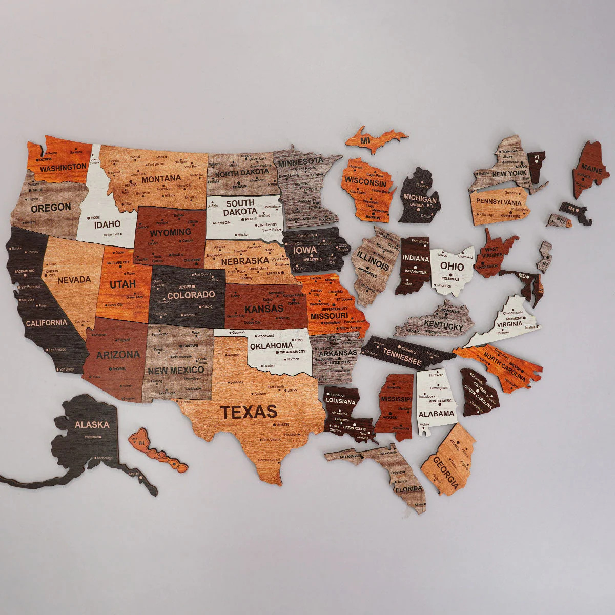 1pcs Wooden Map Puzzle Wall St - Office Furniture In Usa 评论和价格