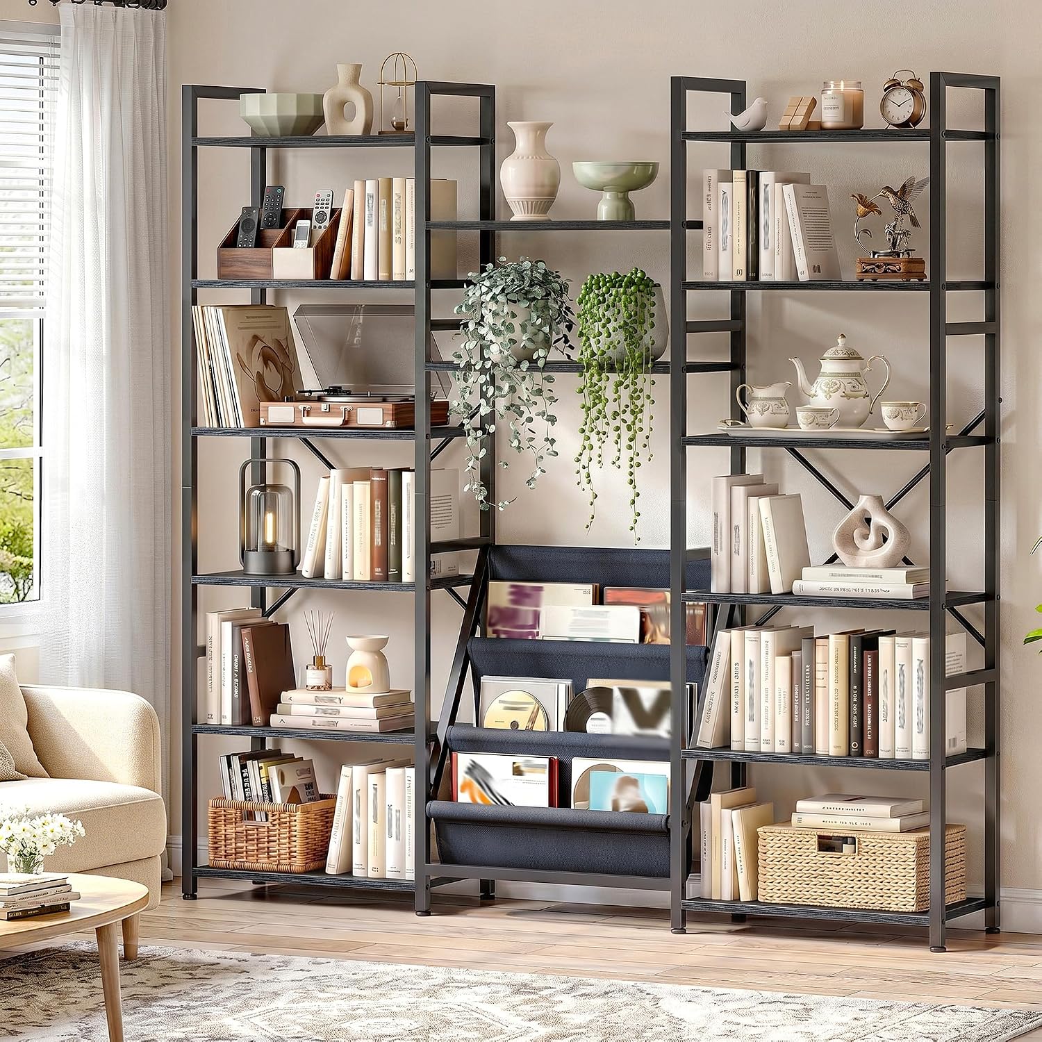 6 Tier 3 Column Book Shelf wit - Office Furniture Custom 评论和价格