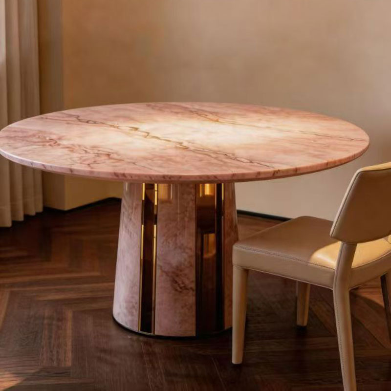 Elegant Modern Round Marble Di - Office Furniture Custom 评论和价格