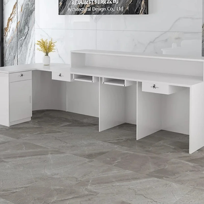Storage Luxury Reception Desk  - Office Furniture In Usa 评论和价格